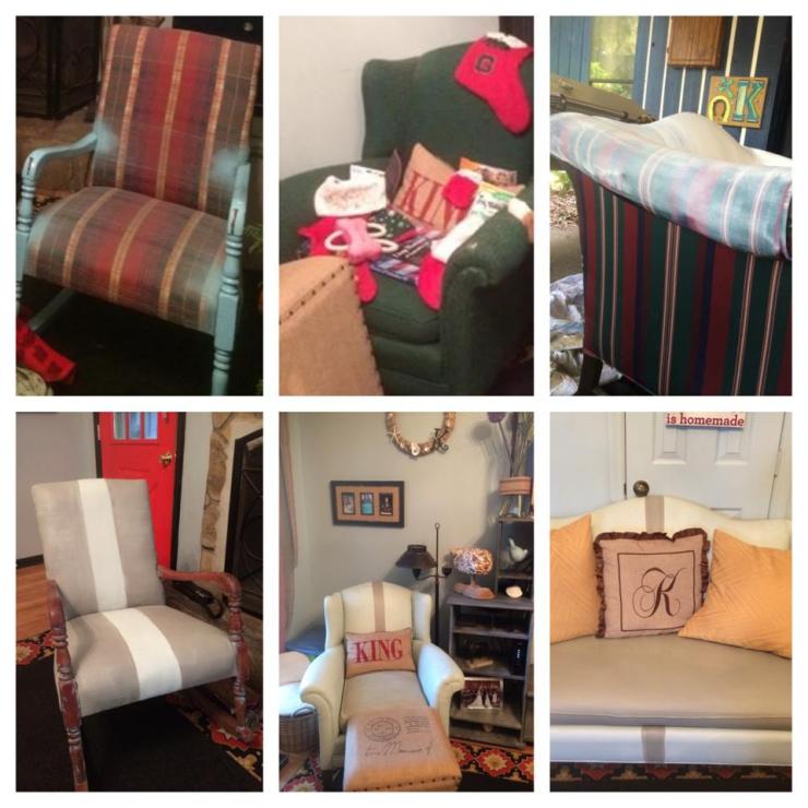 How to Chalk Paint Upholstery 